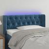 VidaXL LED Headboard Bedroom Furniture Single Bed Accessory Headboard Bed Frame Interior Dark Blue 3123618