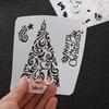 Layering Paper Card Wall Painting Scrapbooking Flower Template Embossing Christmas Hollow Stencils