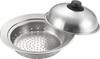YJ2302 Silver Dome-Shaped Steamer Plate, Made In Japan, Fits 20-22cm Pots, Easy Steaming by Placing On Top of Pot
