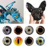 20pcs/10pairs Crystal Puppet Crystal Eyes 6mm-20mm Glitter Crystal Eyes  DIY Doll Accessories