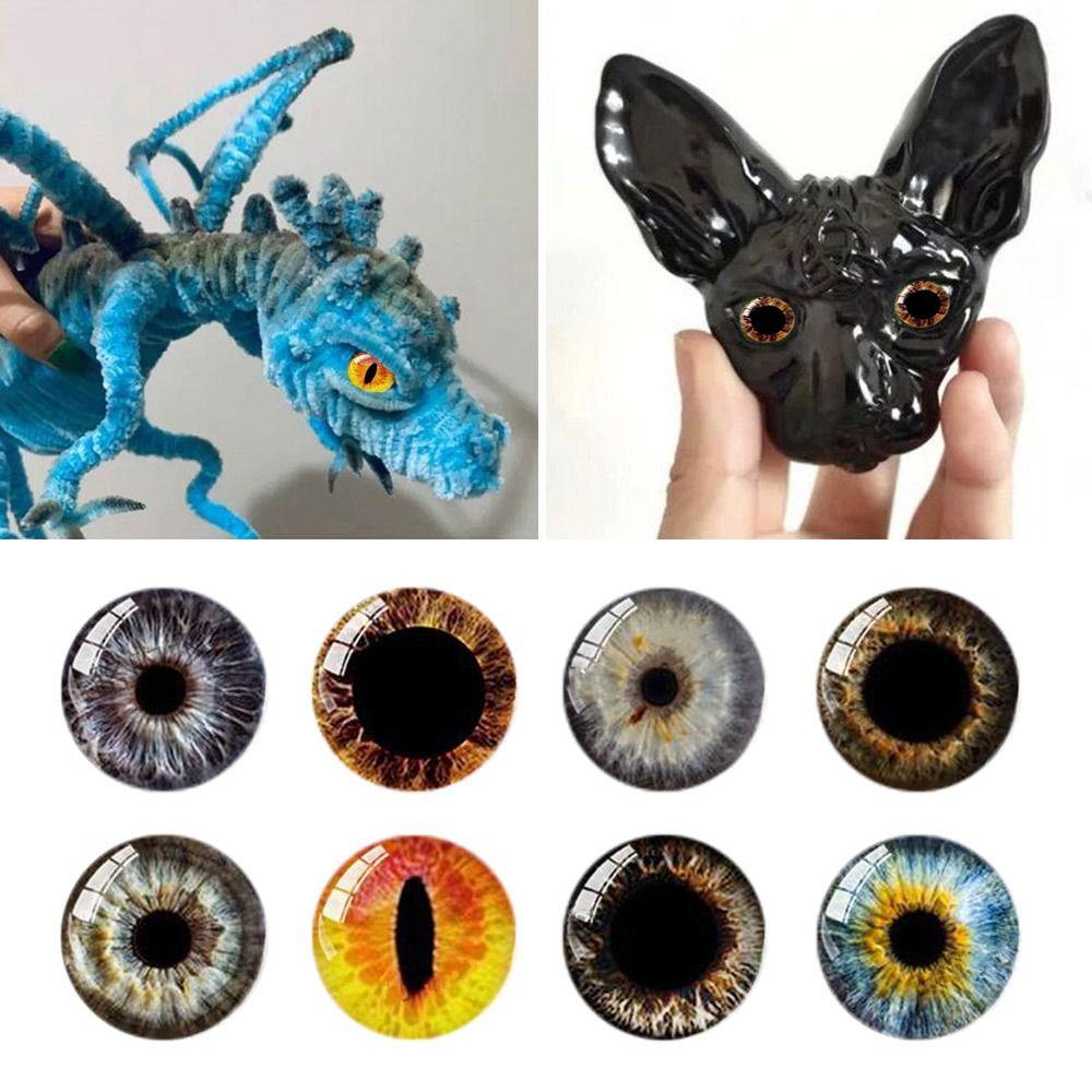 20pcs/10pairs Crystal Puppet Crystal Eyes 6mm-20mm Glitter Crystal Eyes  DIY Doll Accessories