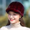 Women's Winter Warm Mink Fur Knight Duckbill Hat
