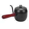 Pour Over Coffee Kettle 500ml 304 Stainless Steel Gooseneck Spout Coffee Drip Teapot with Wood Handle for   Camping