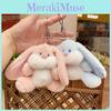 Rabbit Plush Sweet Keychain Colorful Cartoon Animal Stuffed Toy For Backpacks