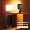3 Light Modes Fill Lamp Rechargeable Video Conference Light  Cell Phone Tablet Laptop