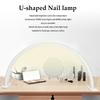 Desk LED Lamp U-shaped Fill-in Light for Manicure Half-moon-shaped Nail Light with Diamonds Manicure Lamp Nail Art Salon Tools