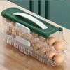 Refrigerator Egg Container Easy Access Space Saving Transparent Fridge Side Door Egg Storage Box