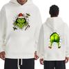 Funny Humor Grinch Christmas Hoodie Unisex Holiday Cute Green Movie Print Pullover 2025 Men Women Fleece Long Sleeve Sweatshirt