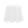 Nappe Ronde - Nelson - Ø180 Cm - Blanc - Tissu Synthétique