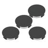 4PCS 65MM 2.6 Inch Wheel Center Caps Anti Falling Fastening 62.2mm ID Universal Hub Center Cover Black