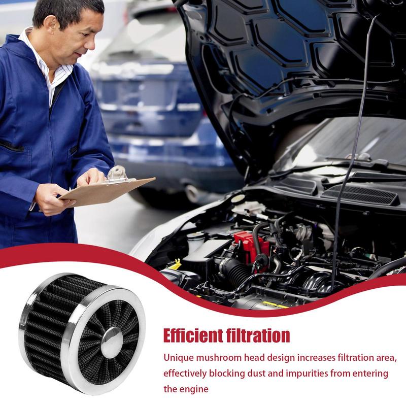 High Flow Air Filter All-Purpose Car Air Intake Filter Dry Air Filter High-Efficiency Performance Air Filter Cool Air Filter