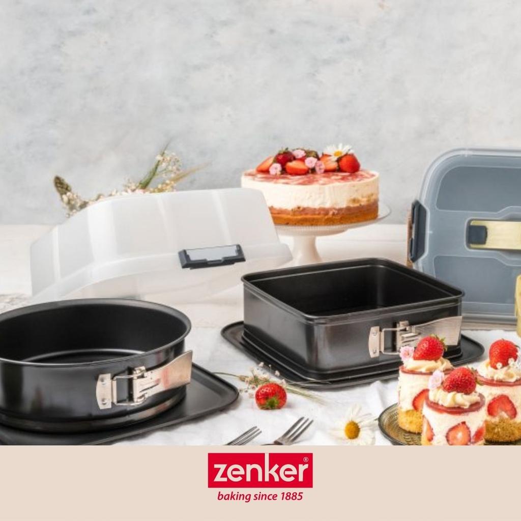 23 Cm Round Springform Pan with Transport Lid Zenker Bake Click and Go Ref. 7906