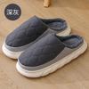 Fashion Men Slippers Waterproof Women Warm Plush Winter New Fashion Flats Home Non Slip Slides Soft Thick Sole Furry Shoe Big Size 48 49