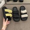 Thick-soled Heightening Cool Slippers for Women To Wear In Summer, New Casual Sandals, Small Beach One-word Drag