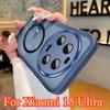 15 Ultra Lens Protection Film Wireless Charging Case For Xiaomi 15 Ultra 14T Pro Soft Silicone Shockproof Clear Cover Bumper
