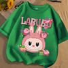 Hot New LABUBU Cartoon 3D Print Kids T Shirts Boy Girls Cool Short-Sleeved Child Clothing