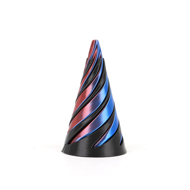 3D Printed Spiral Cone Toy Impossible Pyramid Passthrough Sculpture Pass Through Pyramid Fidget Mini Vortex Thread Illusion