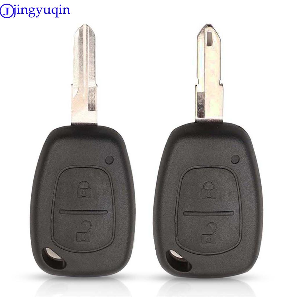 Jingyuqin 2 Button Remote Car Key Shell Cover Fob Case For Vauxhall/Opel Vivaro/ Renault Movano Trafic Renault Kangoo Blank