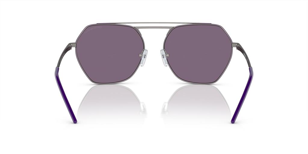 Emporio Armani Shiny Gunmetal Sunglasses Size 56 Women's EA2148,