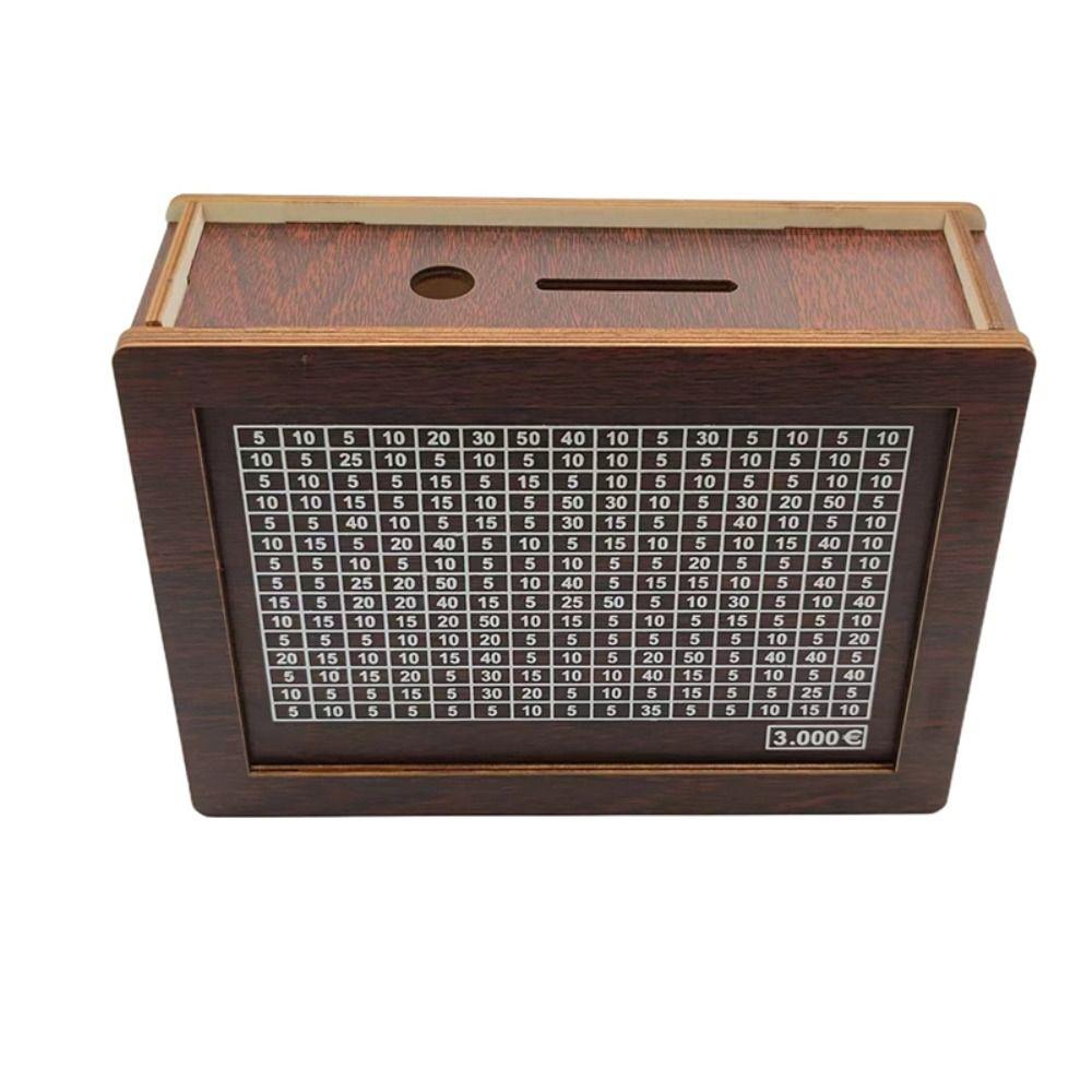 Wooden Money Box Handmade Money Saving Box Home Use Piggy Bank  Helps The Habit of Saving