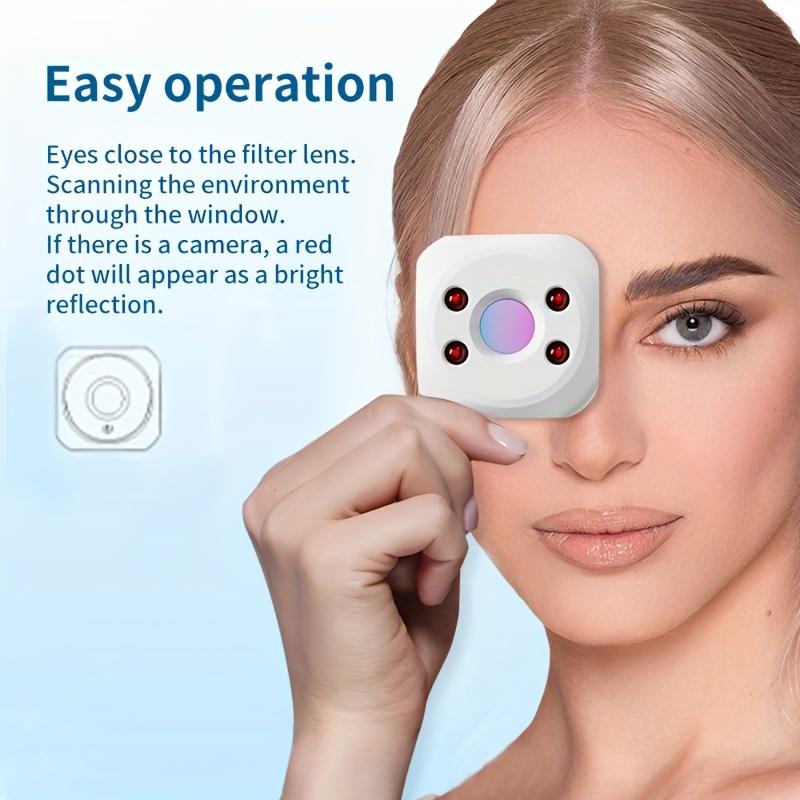 Mini Hidden Camera Detector Portable Pinhole Hidden Lens Detect Gadget Anti-Peeping Security Protection Anti Candid Detector