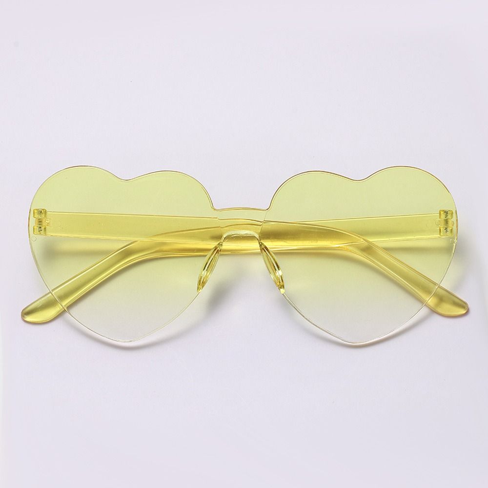 Adults Colorful Candy Color Party Sun Glasses Shades Heart Glasses Heart-shaped Sunglasses