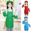 Водонепроницаемые художественные слюнявчики Легко моющиеся слюнявчики для выпечки Подарки Кухонный фартук для 6-8 лет