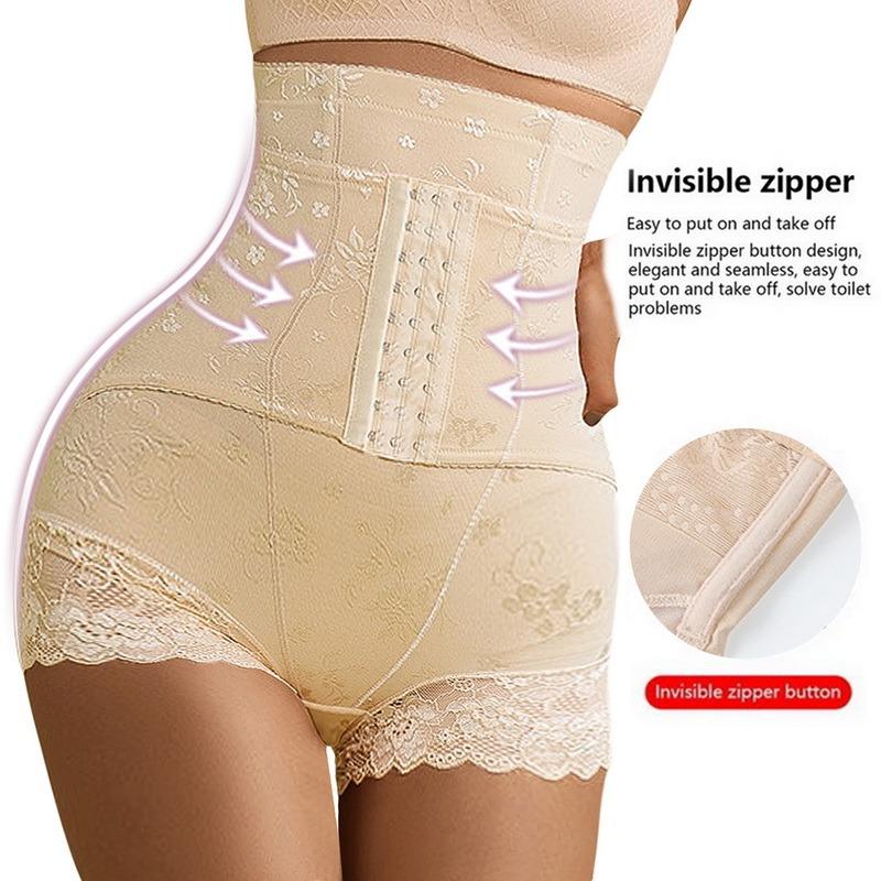 Women Waist Trainer Butt Lifter Body Shaper Slimming Underwear High Waist Tummy Control Panties Shapewear Sexy Lace Shaper Panty