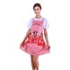 Kitchen Apron Cartoon Dog Pattern Apron Waterproof Oil-Resistant Polyester Sleeveless Apron for Home Restaurant Cafe House Cleaning