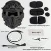NEW W-Ronin Assault Helmet Tactical FAST Helmet Built-in Communication Headset Anti-fog Fan Detachable Mask Replacement Lens