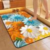 3D Flower Cross-Border Bathroom Floor Mat Anti-Slip,Quick-Drying,Water-Absorbing Carpet