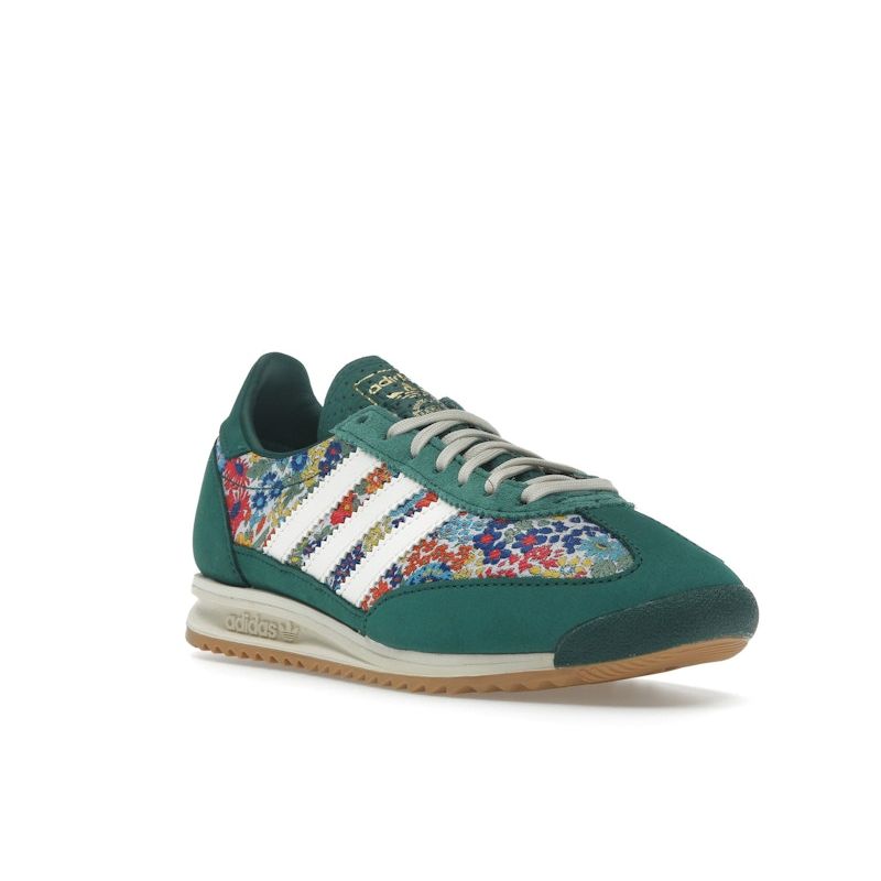 Liberty London X Adidas  SL72 OG Floral Embroidery Women Sneakers Green Collegiate-Green Cream-White JH7226
