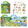 1 PCS Reusable Sticker Books for Kids 2-4 Cute Static Adhesive Stickers Book for Toddlers Educational Toys Birthday Gifts
