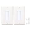 Brush Wall Plate ABS Dust Proof Cable Pass Through Insert Bristled Wall Socket for HD Multimedia
