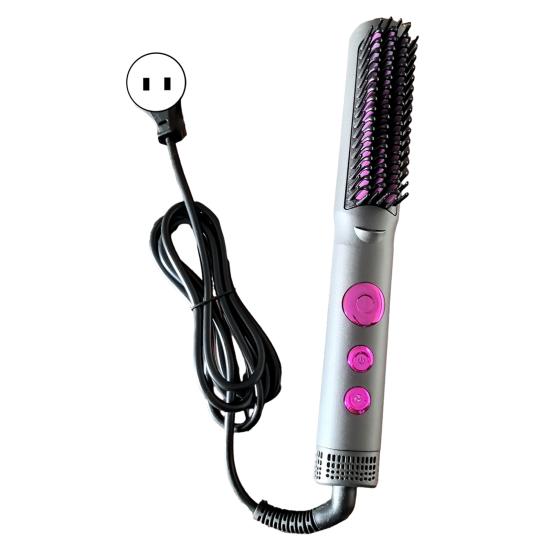 Cold Wind Hair Straightener Brush Temperature Modes Adjustable Fast Heating Portable Travel Electric Hair Straightening Styling Detangling Comb
