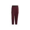 Pure Color Logo Casual Pants Men Bottoms Dark-Red HE5130