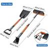 Car Retractable Ice Removing Brush Shovel 3 In 1/5 In 1 Winter Snow Scraper Cleaning Accessory