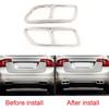 Car Stainless Steel Rear Exhaust Tail Pipe Cover Trim For VOLVO S60 S90 XC60 XC90 V60 S60L S90L Car Accessories