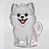 Cartoon Dog Shape Dog Hair Storage Box Hair Grooming Transparent Pet Hair Keychain Diy Handmade Acrylic Puppy Pendants Backpack