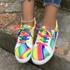 Colorful Printed Casual Shoes for Women Plus Size 43 Sneakers Women Autumn Fashion Flat Bottom Sport Shoes 2024 Zapatos De Mujer
