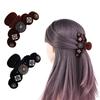 Autumn For Girls Winter Velvet Pearl Baroque Hairgrip Korean Ponytail Holder Women Hair Claws Crystal Shark Clip