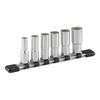 TONE HDL306 Deep Socket Set (12-Point with Holder), 9.5mm (3/8") Drive, Includes 6 Pieces