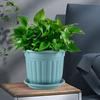 Yousheng Large Flower Pot with Saucer Solid Color Planter with Drainage Hole Garden Rose Flowerpot for Indoor Outdoor Orchids Succulents Herbs