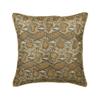 Zipper Gold Euro Size Pillow Shams Faux Leather & Suede Euro Pillow Covers Beaded & Print Animal Print Patterned - Walk The Wild