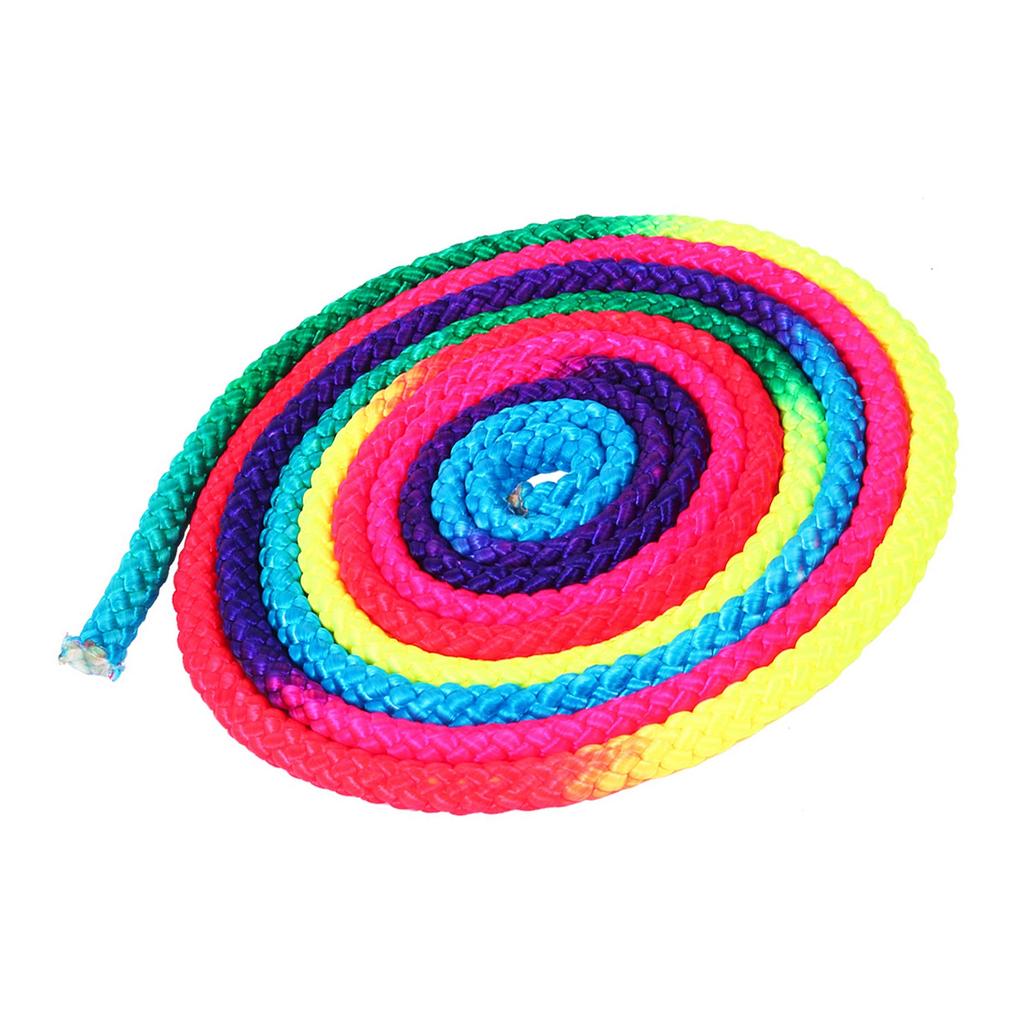 Rainbow Color Rhythmic Gymnastics Rope Solid Competition Arts Training Rope