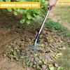 Telescopic Metal Rake Adjustable Retractable Gardening Leaves Rake Long Handle Claw Rake Nail Rake Backyard Lawn Farm Cleaning Tool