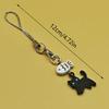 Cute Black Cat Keychain Cartoon Mobile Phone Chain Camera Pendant Bag Decorative Chain Kawaii Keyring Pendant