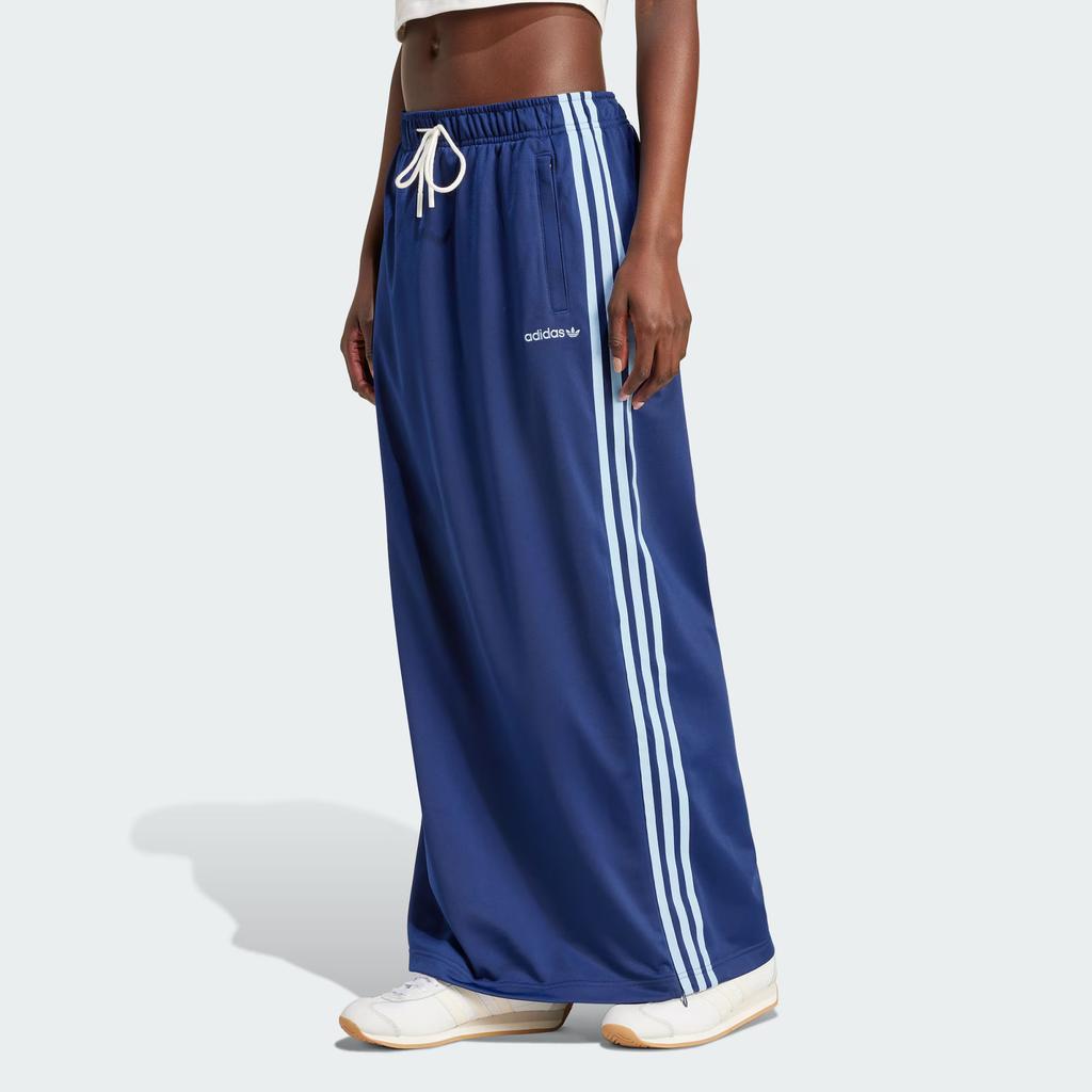 Adidas Originals Striped Sports Maxi Casual Dress Women Dress Navy IX3538