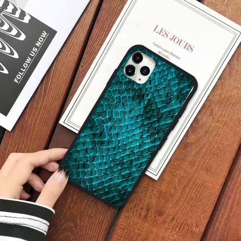 Snake Skin Print Animal Phone Case for iPhone 11 12 13 Pro XS MAX 8 7 6 6S Plus X 5S SE 2020 XR