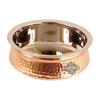 Hammered Steel Copper Handi Bowl, for Serving Dishes, Tableware, 1350 ML, Pack of 1